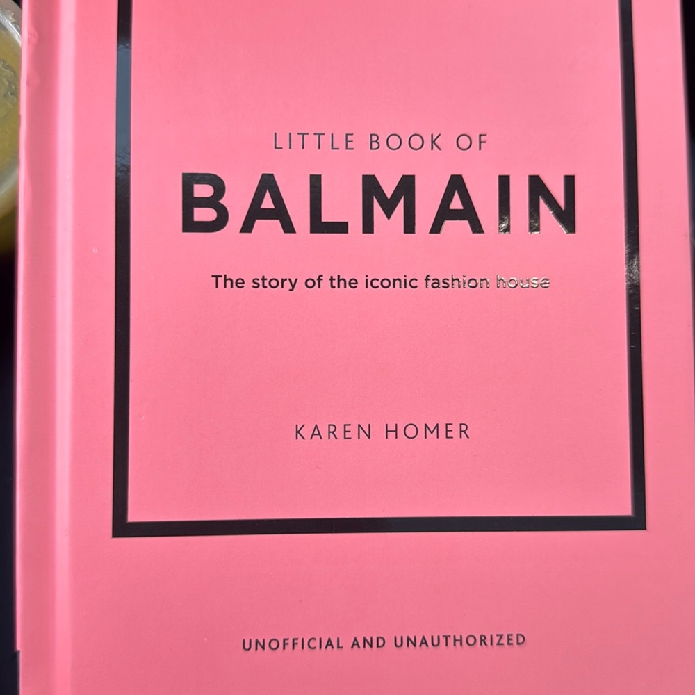 Balmain Little book of fashion art design coffee table classic new gift